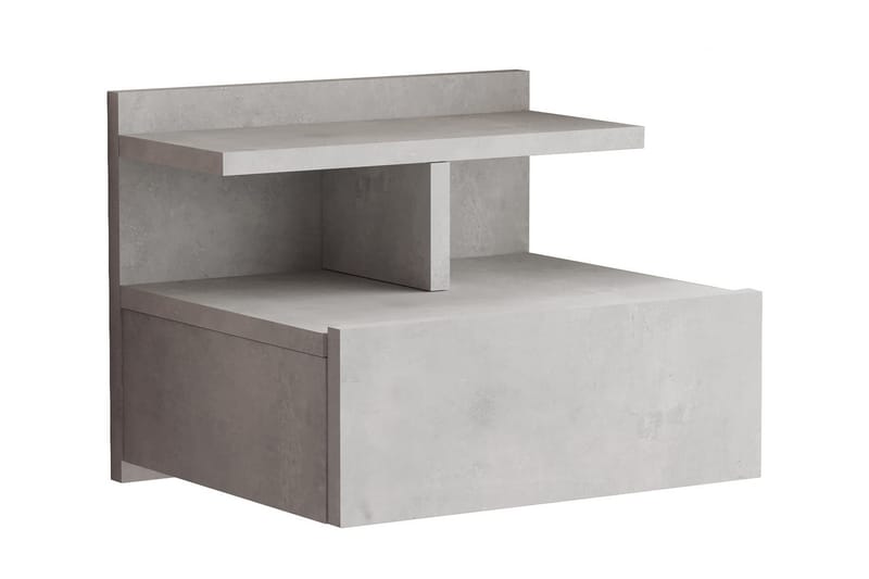 Nattbord Troter 40 cm 2 Hyller - Sølv - Sengebord & nattbord