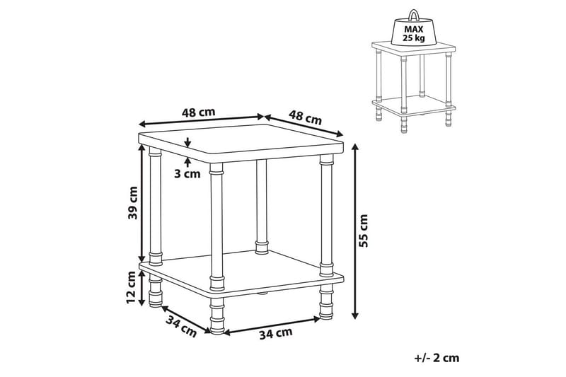 Nattbord Veril - Møbler - Bord - Avlastningsbord & sidobord - Sengebord & nattbord