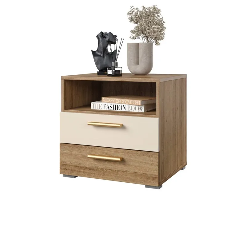 Nattbord Vertina med 2 skuffer - Møbler - Bord - Avlastningsbord & sidobord - Sengebord & nattbord