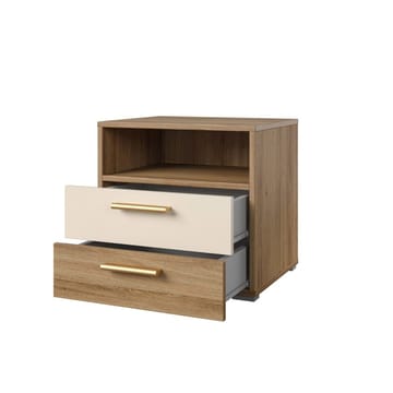 Nattbord Vertina med 2 skuffer - Møbler - Bord - Avlastningsbord & sidobord - Sengebord & nattbord