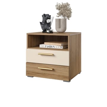 Nattbord Vertina med 2 skuffer - Møbler - Bord - Avlastningsbord & sidobord - Sengebord & nattbord