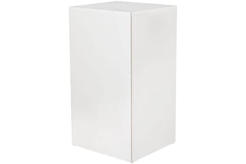 Nattbord Wohnling for kontinentalseng, 68 cm høy og 3 skuffer i en moderne stil Hvit - Hvit - Møbler - Bord - Avlastningsbord & sidobord - Sengebord & nattbord