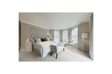 Nattbord Wohnling for kontinentalseng, 68 cm høy og 3 skuffer i en moderne stil Sonoma - Sonoma - Møbler - Bord - Avlastningsbord & sidobord - Sengebord & nattbord