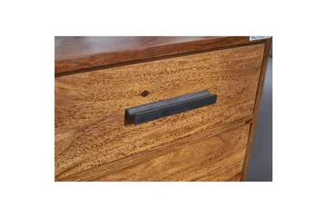 Nattbord Wohnling Heltre for kontinentalsenger med 3 skuffer 1 dør landlig stil - Møbler - Bord - Avlastningsbord & sidobord - Sengebord & nattbord