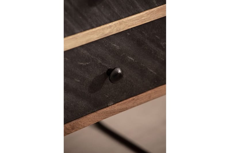 Nattbord Wohnling Heltre med 2 flytende skuffer i en metallramme - Møbler - Bord - Avlastningsbord & sidobord - Sengebord & nattbord