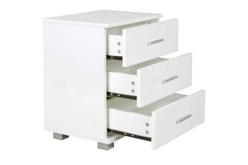 Nattbord Wohnling Klassisk Laget av Sponplate med 3 Skuffer - Møbler - Bord - Avlastningsbord & sidobord - Sengebord & nattbord