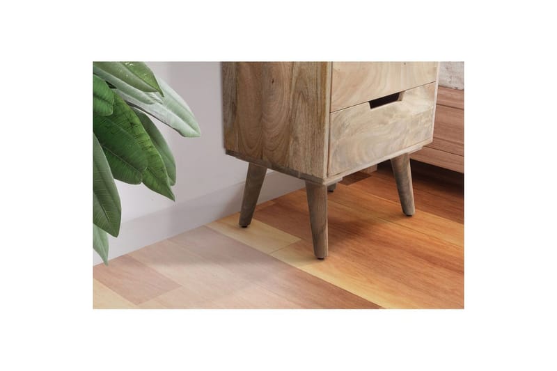 Nattbord Wohnling Moderne utseende med 3 skuffer laget av solid mangotre og en lagringshylle - Møbler - Bord - Avlastningsbord & sidobord - Sengebord & nattbord