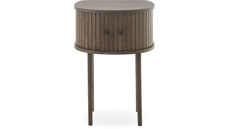 Nattbord Yngvar H68 cm - Brunlakkert eik - Møbler - Bord - Avlastningsbord & sidobord - Sengebord & nattbord