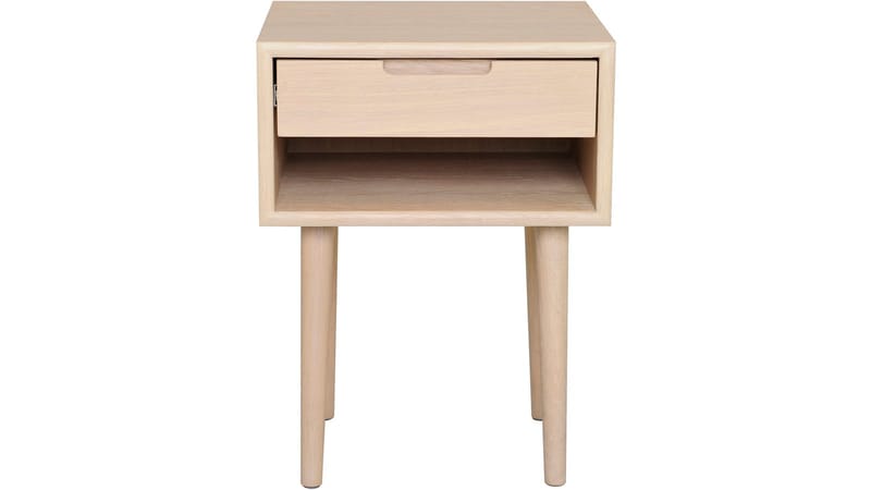 Nattbord Presta Lav - Hvitpigmentert eik - Møbler - Bord - Avlastningsbord & sidobord - Sengebord & nattbord