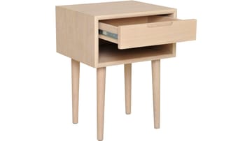 Nattbord Presta Lav - Hvitpigmentert eik - Møbler - Bord - Avlastningsbord & sidobord - Sengebord & nattbord