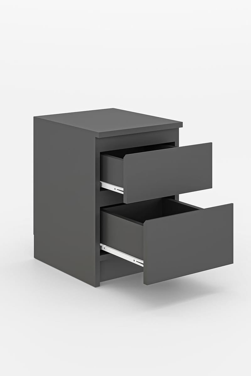 Nightstand Hanah Home Antrasitt - Antrasitt - Møbler - Bord - Avlastningsbord & sidobord - Sengebord & nattbord