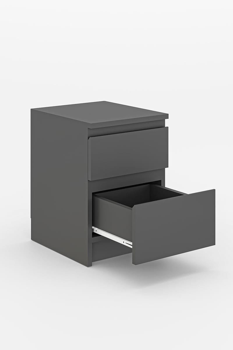 Nightstand Hanah Home Antrasitt - Antrasitt - Møbler - Bord - Avlastningsbord & sidobord - Sengebord & nattbord