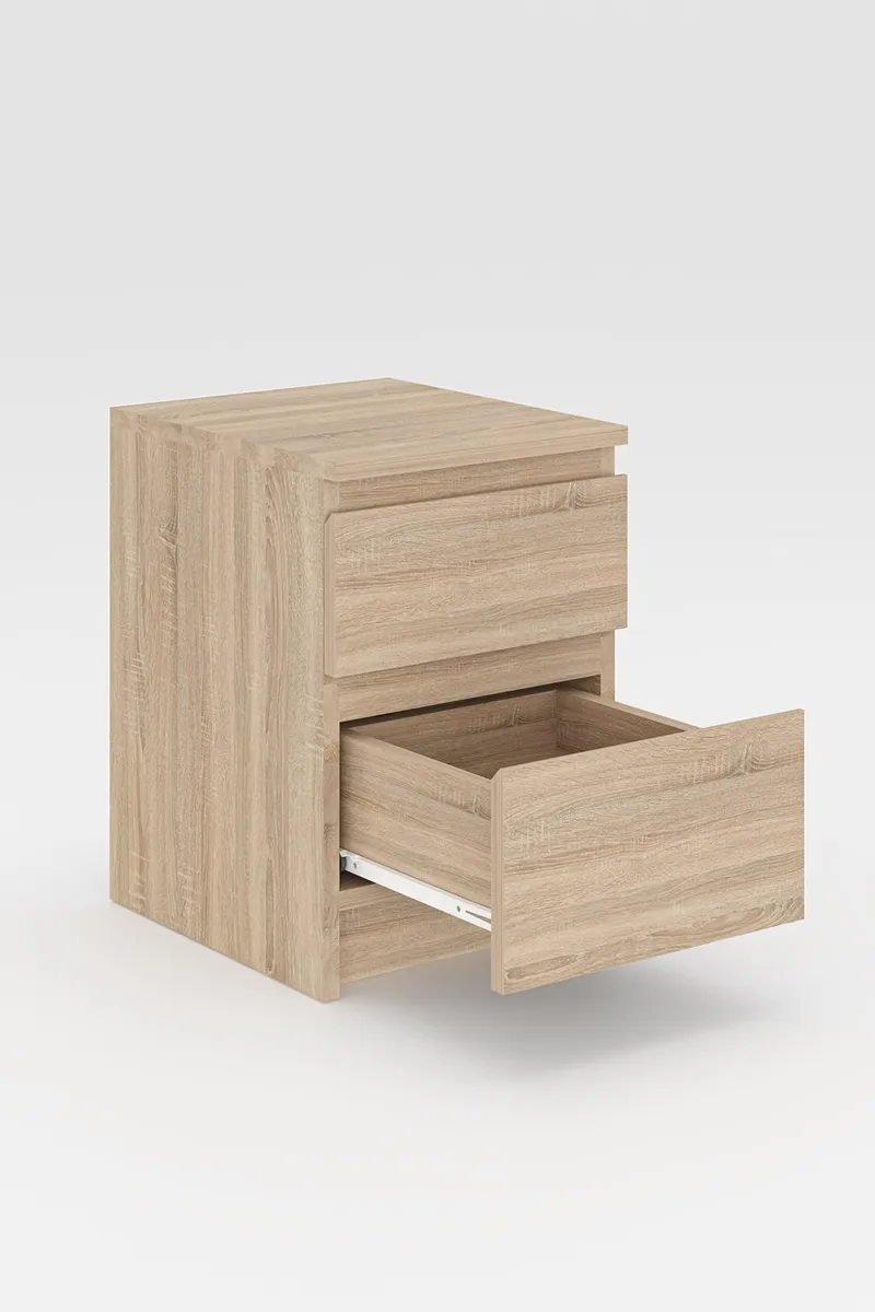 Nightstand Hanah Home Sonomo eik - Møbler - Bord - Avlastningsbord & sidobord - Sengebord & nattbord