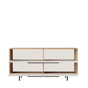 Nilena Konsoll 160x74,3x44,5 cm - Eik og hvit - Møbler - Bord - Avlastningsbord & sidobord - Konsollbord & gangbord