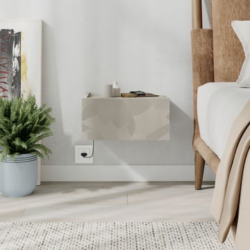 Nilena Nattbord 38 cm - Sandstein og travertin - Møbler - Bord - Avlastningsbord & sidobord - Sengebord & nattbord