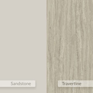 Nilena Nattbord 38 cm - Sandstein travertin - Møbler - Bord - Avlastningsbord & sidobord - Sengebord & nattbord