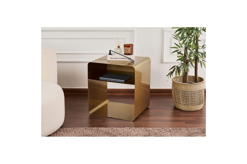 Nivo Sidebord 45 cm - Gull - Møbler - Bord - Avlastningsbord & sidobord - Lampebord & sidebord