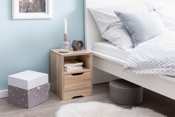 Norira Nattbord 31 cm - lys eik - Møbler - Bord - Avlastningsbord & sidobord - Sengebord & nattbord