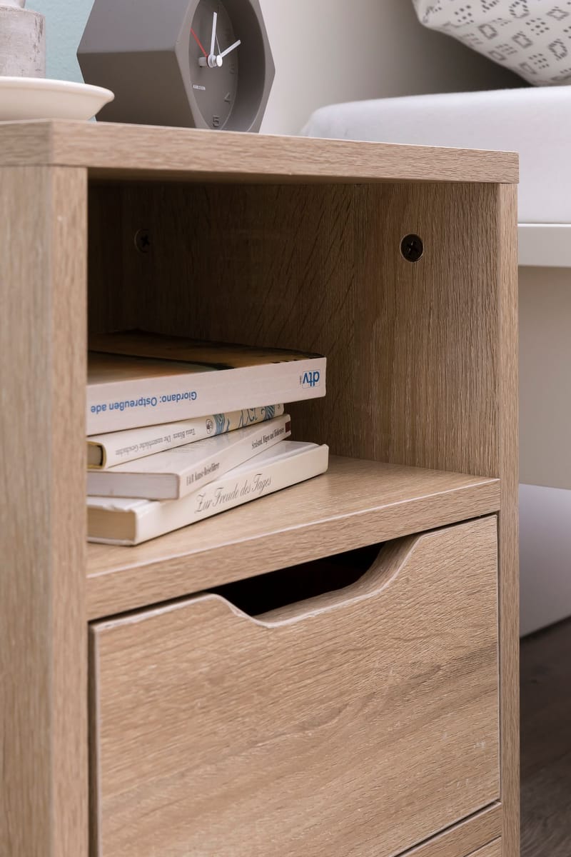 Norira Nattbord 31 cm - lys eik - Møbler - Bord - Avlastningsbord & sidobord - Sengebord & nattbord