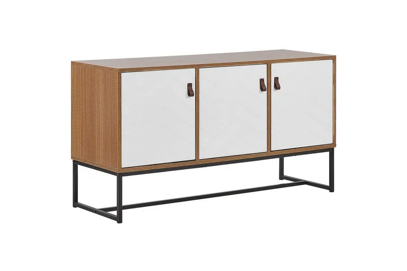 Nueva Skjenk 112 cm i Tre, Hvit|Brun|Svart