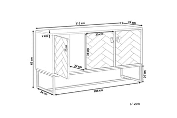 Nueva Skjenk 112 cm i Tre - Hvit|Brun|Svart - Oppbevaring - Oppbevaringsmøbler - Sideboard & skjenk