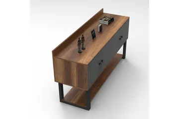 Numandro Avlastningsbord 180 cm - Teak / Antrasitt - Møbler - Bord - Avlastningsbord & sidobord - Konsollbord & gangbord