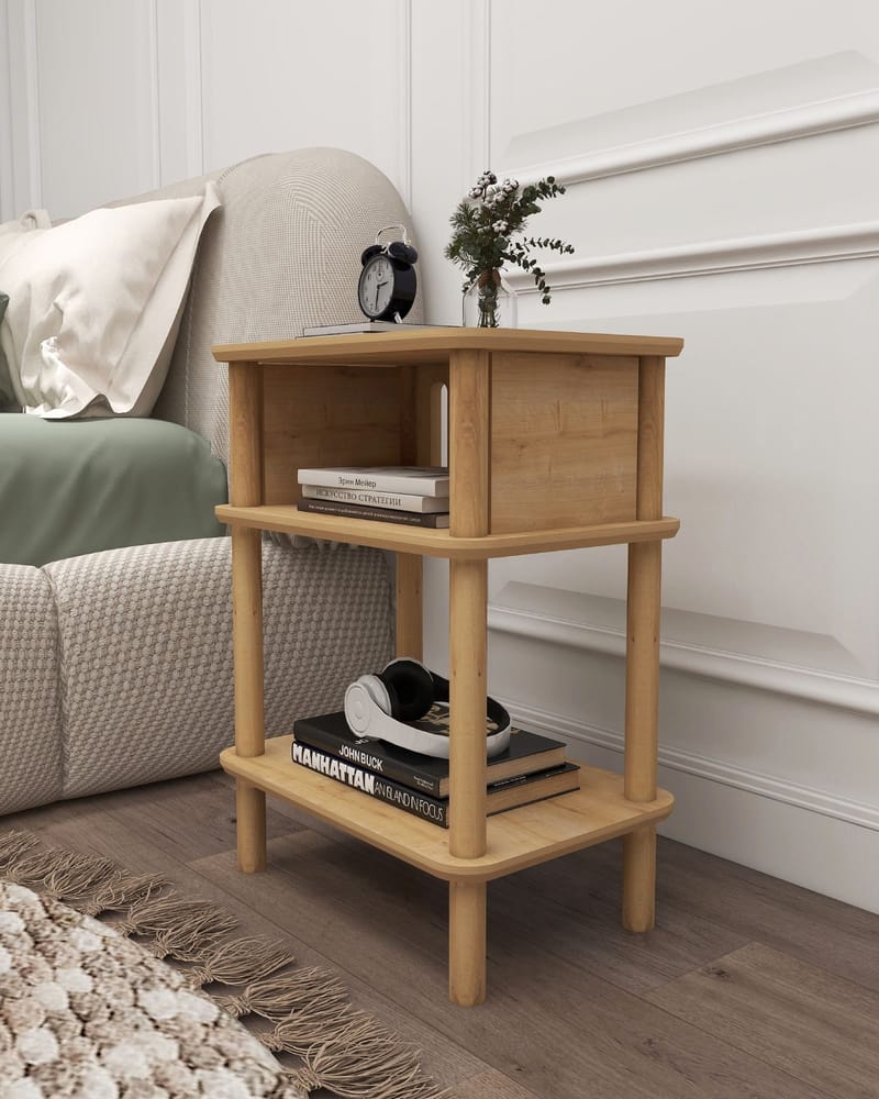 Numira Sidebord 48 cm - Eik - Møbler - Bord - Avlastningsbord & sidobord - Brettbord og småbord