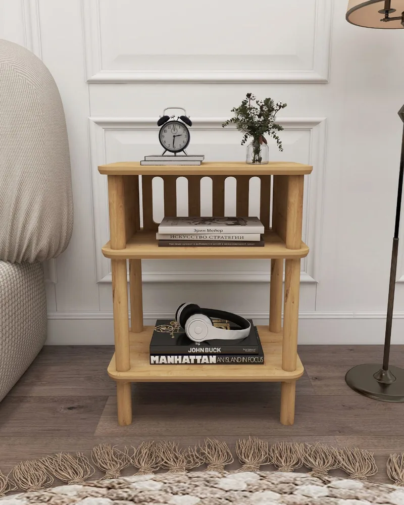 Numira Sidebord 48 cm - Eik - Møbler - Bord - Avlastningsbord & sidobord - Brettbord og småbord