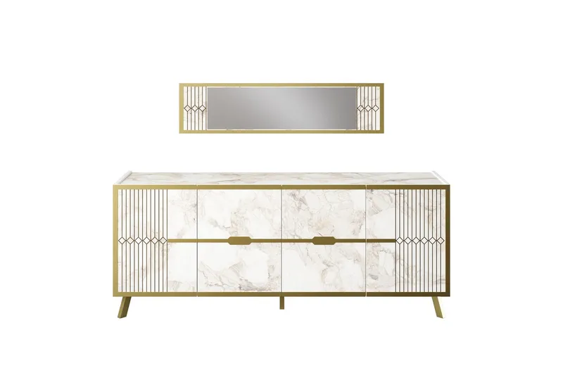 Ocotla Sidebord 180 cm - Hvit - Møbler - Bord - Avlastningsbord & sidobord - Konsollbord & gangbord