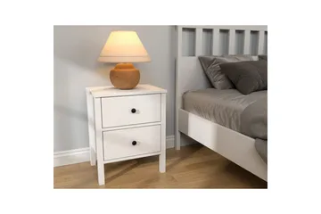 Odelis Nattbord 50 cm - Natur/Hvit - Møbler - Bord - Avlastningsbord & sidobord - Sengebord & nattbord