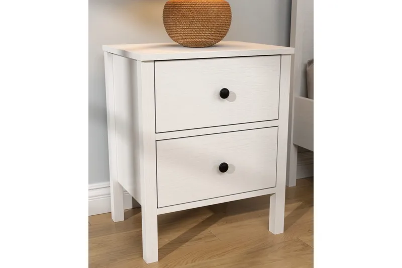 Odelis Nattbord 50 cm - Natur/Hvit - Møbler - Bord - Avlastningsbord & sidobord - Sengebord & nattbord