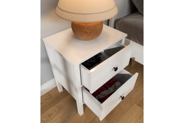 Odelis Nattbord 50 cm - Natur/Hvit - Møbler - Bord - Avlastningsbord & sidobord - Sengebord & nattbord