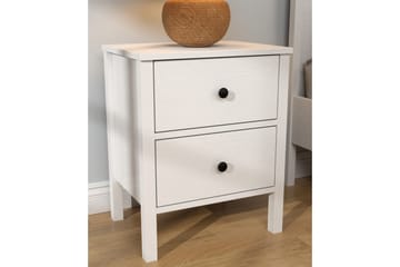 Odelis Nattbord 50 cm - Natur/Hvit - Møbler - Bord - Avlastningsbord & sidobord - Sengebord & nattbord