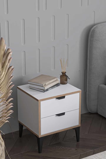 Olyros nattbord 45 cm - Hvit - Møbler - Bord - Avlastningsbord & sidobord - Sengebord & nattbord