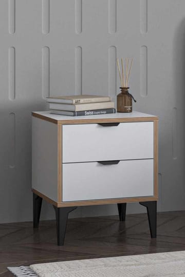 Olyros nattbord 45 cm - Hvit - Møbler - Bord - Avlastningsbord & sidobord - Sengebord & nattbord