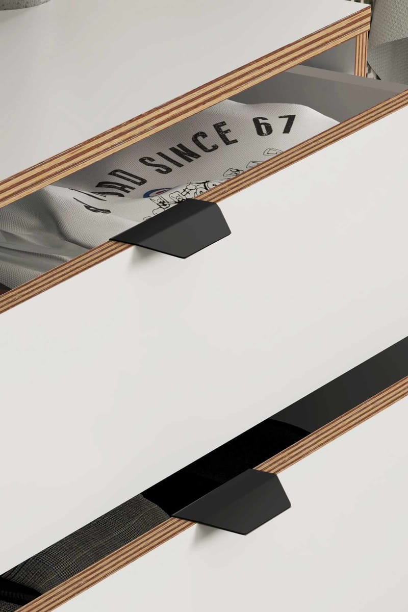 Olyros nattbord 45 cm - Hvit - Møbler - Bord - Avlastningsbord & sidobord - Sengebord & nattbord