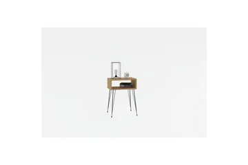 Omren Nattbord 45 cm - Eik/Sort - Møbler - Bord - Avlastningsbord & sidobord - Sengebord & nattbord