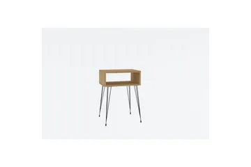 Omren Nattbord 45 cm - Eik/Sort - Møbler - Bord - Avlastningsbord & sidobord - Sengebord & nattbord