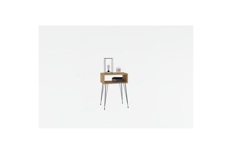 Omren Nattbord 45 cm - Eik/Sort - Møbler - Bord - Avlastningsbord & sidobord - Sengebord & nattbord