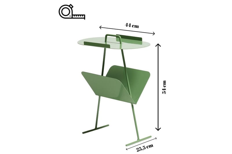Orren Sidebord 44 cm - Grønn - Møbler - Bord - Avlastningsbord & sidobord - Lampebord & sidebord