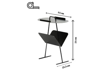 Orren Sidebord 44 cm - Sort - Møbler - Bord - Avlastningsbord & sidobord - Lampebord & sidebord