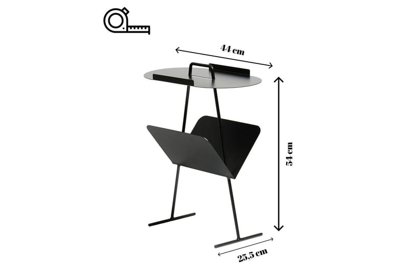 Orren Sidebord 44 cm - Sort - Møbler - Bord - Avlastningsbord & sidobord - Lampebord & sidebord