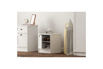 Ovril Nattbord 45 cm - Matt Hvit - Møbler - Bord - Avlastningsbord & sidobord - Sengebord & nattbord