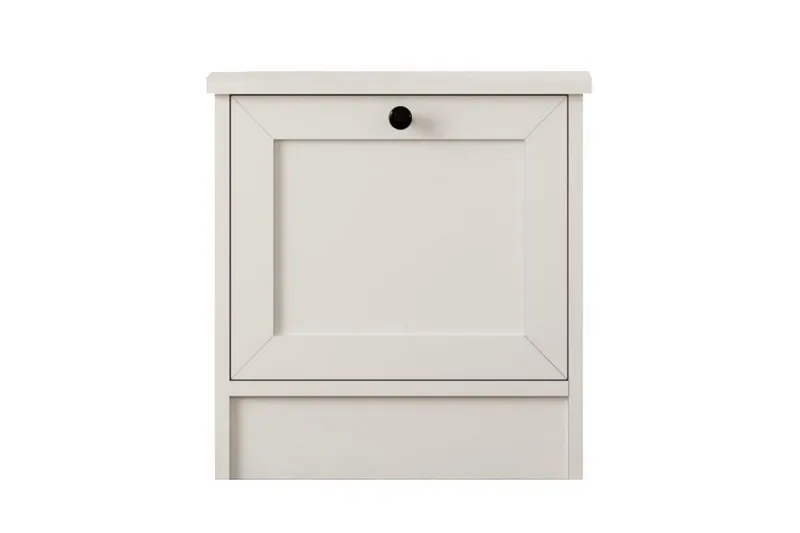 Ovril Nattbord 45 cm, Matt Hvit