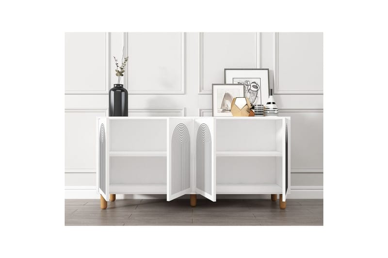 Ovrin Konsollbord 150 cm - Hvit - Møbler - Bord - Avlastningsbord & sidobord - Konsollbord & gangbord