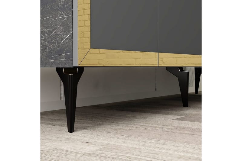 Petrolla Konsollbord 150 cm - Gull/Svart/Antrasitt - Møbler - Bord - Avlastningsbord & sidobord - Konsollbord & gangbord
