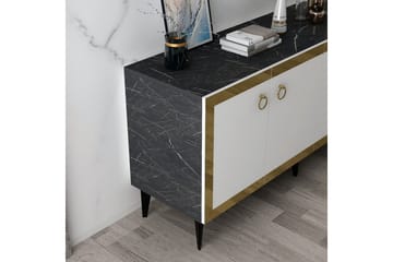 Petrolla Konsollbord 150 cm - Gull/Svart/Hvit - Møbler - Bord - Avlastningsbord & sidobord - Konsollbord & gangbord