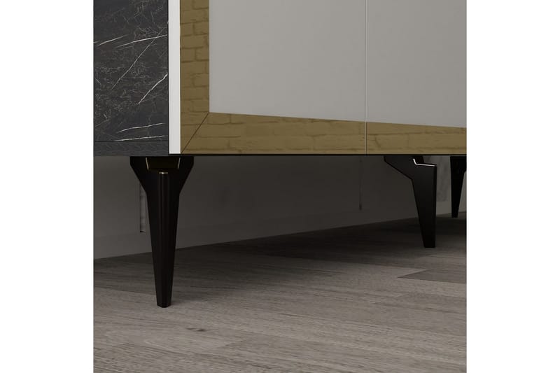 Petrolla Konsollbord 150 cm - Gull/Svart/Hvit - Møbler - Bord - Avlastningsbord & sidobord - Konsollbord & gangbord
