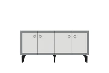 Petrolla Konsollbord 150 cm - Svart/Hvit/Sølv - Møbler - Bord - Avlastningsbord & sidobord - Konsollbord & gangbord