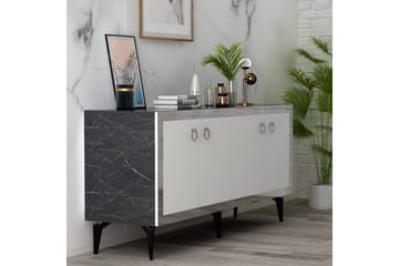 Petrolla Konsollbord 150 cm - Svart/Hvit/Sølv - Møbler - Bord - Avlastningsbord & sidobord - Konsollbord & gangbord